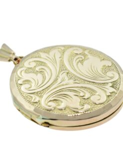 Vintage 9ct Gold Round Locket by Georg Jensen London 1983