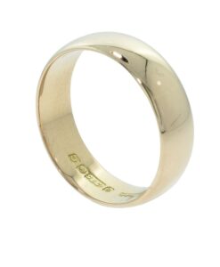 Antique Rose Gold Wedding Band Ring 5mm dated 1902