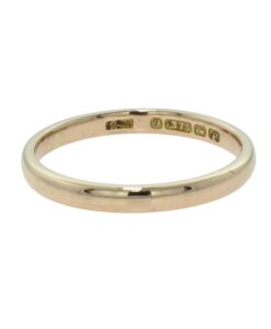 Vintage Rose Gold Wedding Band Ring