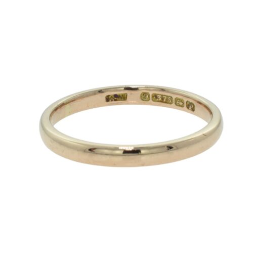 Vintage Rose Gold Wedding Band Ring