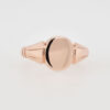 9ct Rose Gold Oval Signet Ring dated 1920