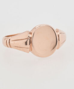 Antique 9ct Rose Gold Signet Ring
