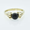 Vintage Gold Onyx Bead Ring
