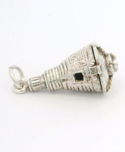 Vintage Silver USA FRIENDSHIP 7 SPACE CAPSULE Charm