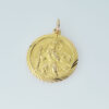 Round 9ct Gold St Christopher by Georg Jensen