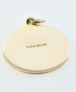 Round 9ct Gold St Christopher by Georg Jensen