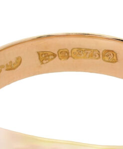 Pretty Gold Diamond and Ruby Gypsy Ring