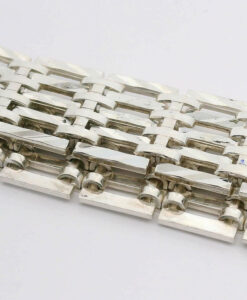 Vintage Five Bar Gate Bracelet in Sterling Silver dated London 1979