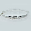 Vintage Silver Diamond Design Bangle Dated 1979