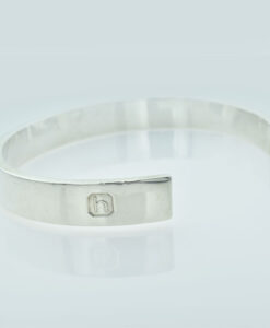 Sterling Silver Hallmark Band Bangle by Peter M Roberts