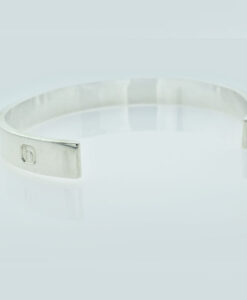 Sterling Silver Hallmark Band Bangle by Peter M Roberts