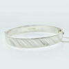 Vintage Solid Sterling Silver Leaf Bangle 1971