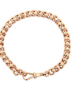 Antique 9ct Rose Gold Rollerball Link Bracelet c1900