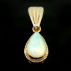 9ct Yellow Gold Pear Cut Opal Pendant