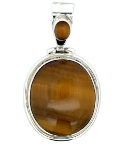 Sterling Silver Tigers Eye Pendant