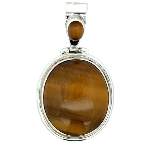 Sterling Silver Tigers Eye Pendant