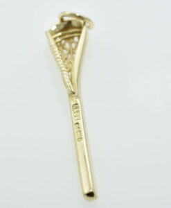 Vintage 9ct Gold Lacrosse Stick Pendant