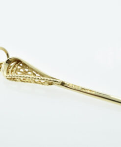 Vintage 9ct Gold Lacrosse Stick Pendant