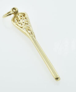 Vintage 9ct Gold Lacrosse Stick Pendant