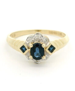 Diamond and Sapphire Ring