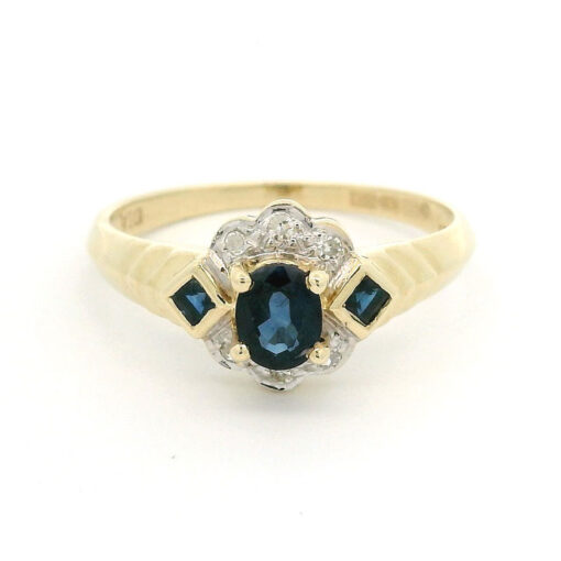 Diamond and Sapphire Ring