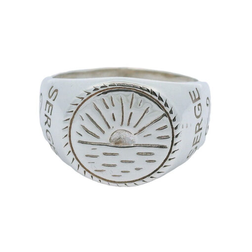 Serge Denimes Gents Sterling Silver Signet Ring