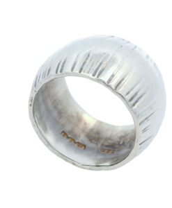 Wide Vintage Sterling Silver Band Ring