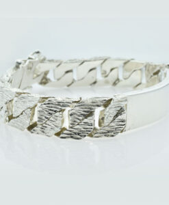 Sterling Silver Gents ID Curb Bracelet
