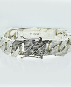 Sterling Silver Gents ID Curb Bracelet
