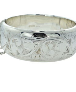 Wide Sterling Silver Bangle dated 1975