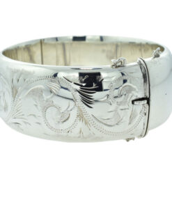 Wide Sterling Silver Bangle dated 1975