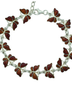 Sterling Silver Guilloche Butterfly Bracelet by Volmer Bahner