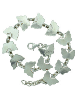 Sterling Silver Guilloche Butterfly Bracelet by Volmer Bahner