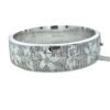 Vintage Sterling Silver Flower Bangle dated 1965