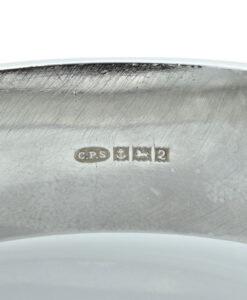 Vintage Sterling Silver Flower Bangle dated 1965