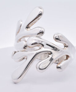 Sterling Silver Statement Cuff Bangle