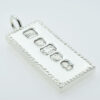 Sterling Silver Jubilee Ingot Pendant