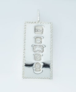 Vintage 1977 Sterling Silver Queen's Jubilee Ingot Pendant 29.8g