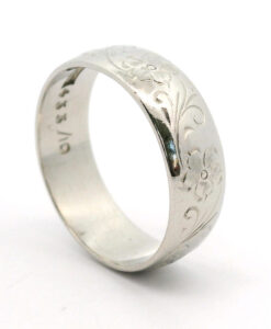 Vintage Platinum Wedding Ring 6mm 7.2grams