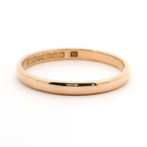 Rose Gold Wedding Band Ring