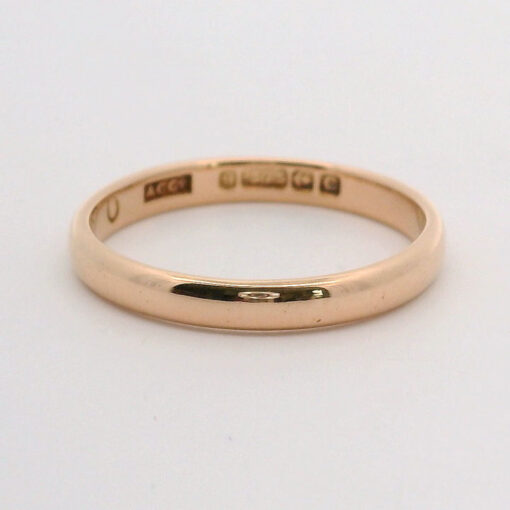 Rose Gold Wedding Band Ring