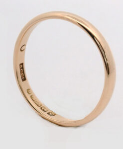 Antique 9ct Rose Gold Wedding Band Ring