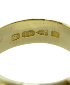 Victorian 18ct Gold Diamond and Ruby Buckle Ring