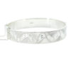Vintage Solid Sterling Silver Wave Bangle dated 1969