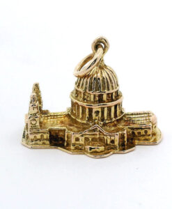 Vintage 9ct Gold St Pauls Cathedral Charm by Georg Jensen 1961