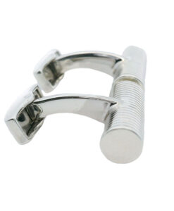 Tateossian Sterling Silver Cylinder Tube Cufflinks