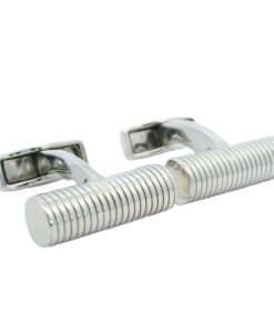 Tateossian Sterling Silver Tube Cufflinks