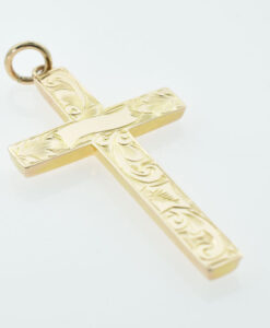 Antique 9ct Rose Gold Cross
