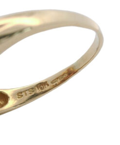 9ct Gold Almandine Garnet and Pink Topaz Cluster Ring