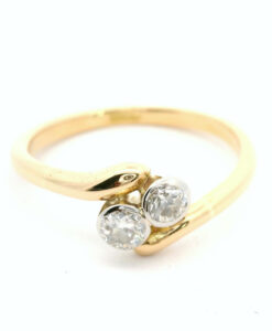 18ct Gold Toi et Moi Diamond Ring